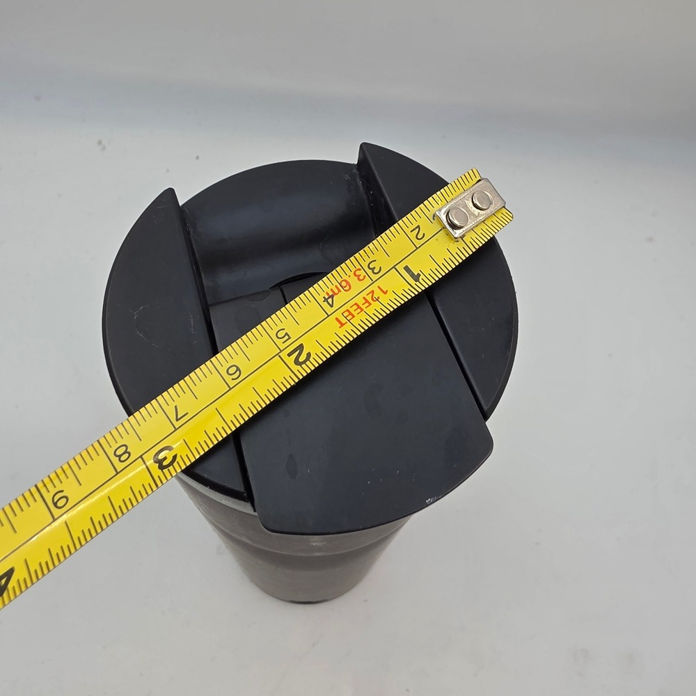 Starbucks Matte Black Stainless Steel Travel Tumbler 20oz Silver Siren Logo P1 - Picture 6 of 16